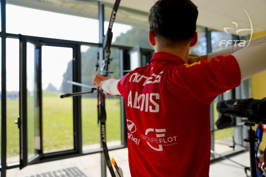 La sélection des archers retenus en Équipe de France arc à poulies 2022
